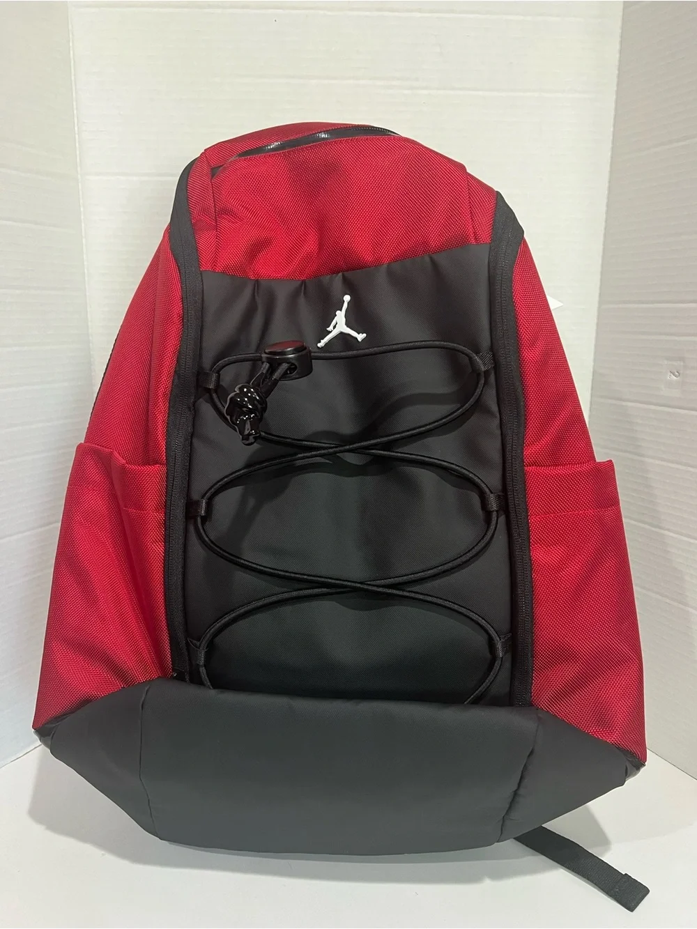 Jordan Backpack Bottle Pocket Adjustable Straps O/S MA0945-R78 Red/Black NEW!